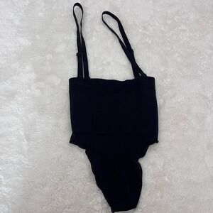 SKIMS Sculpting High Waist Thong Black XS Shapewear with Removable Straps NWOT
